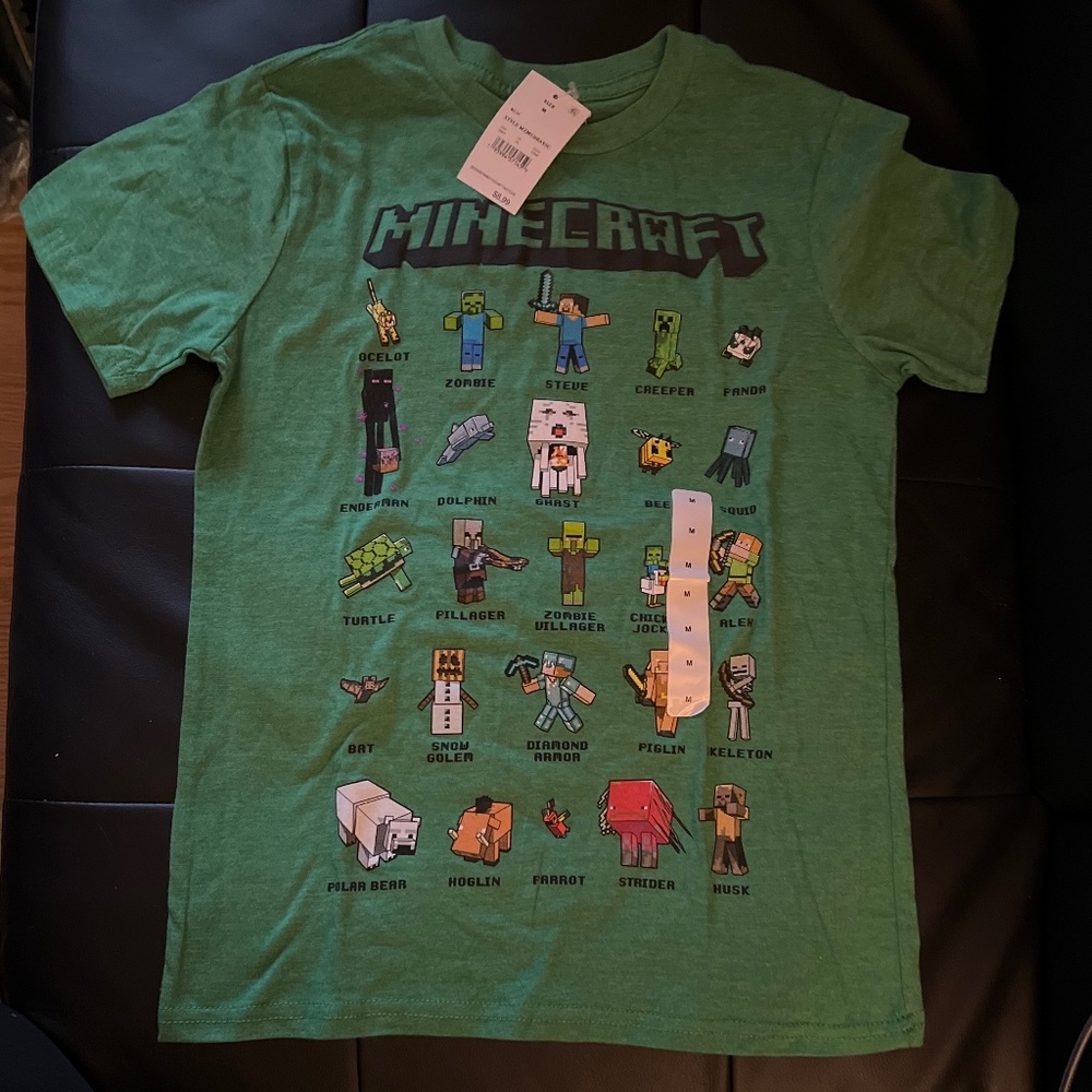 Minecraft shirt M NWT